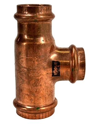 VIEGA 14568 ProPress 1-1/4" x 1" x 1" (PxPxP) Camiseta reductora Montaje de prensa de cobre Foto 1 de 4