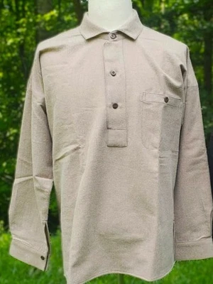 Camisa Grande Guerra Civil Franela Bronceada Emisión Contrato Federal Foto 1 de 2