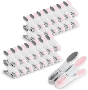 Mollette, 60 Pezzi Bucatos Clip Porta Da Esterno Plastica per Telo Da Spiaggia,  - Foto 1 di 12