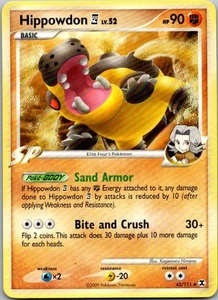 Hippowdon E4 Uncommon Rising Rivals 42/111 LP-MP - Picture 1 of 2