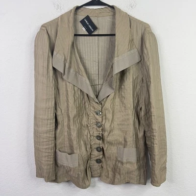 Giorgio Armani Blazer 48 Linen Silk Minimalist Made in Italy Luxury Capsule - Image 1 of 4