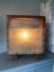 Handmade One off Wooden Lamp - Picture 1 of 8