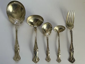 Antik 1847 Rogers Bros Dreifach Silber Teller Vintage Traube Hostess Servier Set - Bild 1 von 7