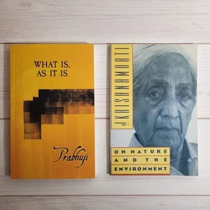 Spirituality Books Lot of 2 Prabhuji Krishnamurti Yoga Nature Enlightenment - Picture 1 of 20