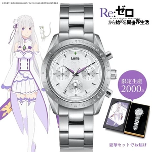 Re Zero Emilia Chronograph Uhr Limited Edition Anime Timepiece Unisex - Bild 1 von 6