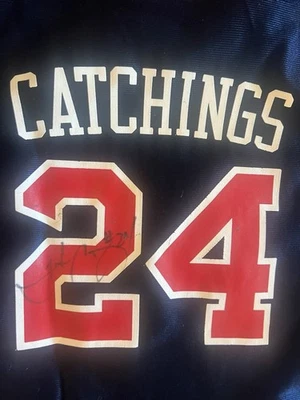 HOF SIGNED Indiana Fever WNBA Adidas Tamika CATCHINGS Jersey L #24 VTG - Image 1 of 4