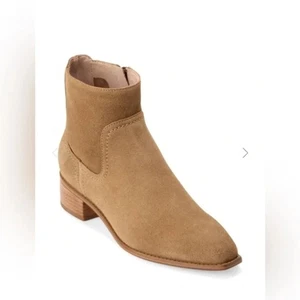 Botines Cole Haan Naia Marrón Claro Gamuza Nuevos Talla 7.5 - Imagen 1 de 6