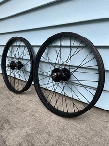 "Juego de ruedas de BMX GT Superlace 20"" brida alta 36H 9T negras llantas Dyno Performer" - Imagen 1 de 17
