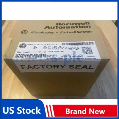 New Sealed 5094-AEN2TR Allen-Bradley 5094 Ethernet Adapter 16 Modules RJ45 AB - Image 1 of 4