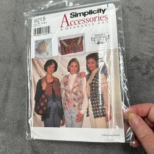 Simplicity 9215 Yo-Yo Vest & Bag Pattern 10-20 Shirley Botsford Wearable Art 90s - Picture 1 of 7