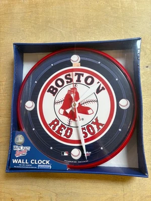 Boston Red Sox 12” Wall Clock / Official MLB WinCraft 2007 / Brand New / Sealed - Image 1 of 4