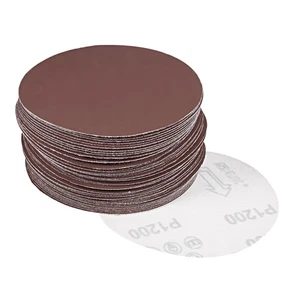50pcs 5 Inch Sandpaper Hook and Loop Sanding Disc 1200 Grits Flocking - Picture 1 of 5
