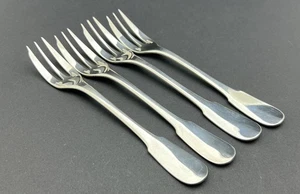Christofle Cluny, 4 tenedores para pasteles, enchapados en plata, 15,6 cm / 6,14 pulgadas - Imagen 1 de 12
