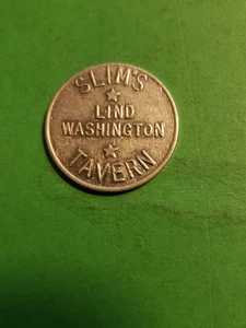 Bonita ficha Slim's Tavern Rain Check Lind Washington - Imagen 1 de 2