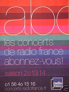 PUBLICITÉ ABC LES CONCERTS DE RADIO FRANCE ABONNEZ-VOUS - Picture 1 of 1