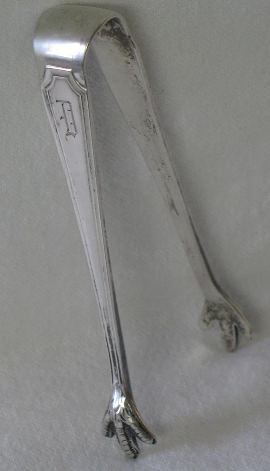 Pinzas de azúcar Fairfax Durgin de plata de ley Foto 1 de 1