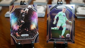 (2) Sam Johnstone 2020-21 Prizm Premier League Fútbol Fuegos artificiales RC, #256 Albion - Imagen 1 de 5