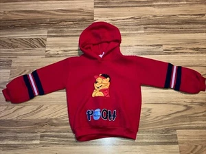 Vintage Winnie The Pooh Disney Long Sleeve Pullover Hoodie Fleece Size 6 - Picture 1 of 5