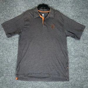 Polo SF Giamts Majestic uomo XL grigia MLB baseball manica corta performance - Foto 1 di 6