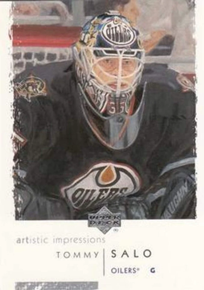 #38 Tommy Salo - Edmonton Oilers - 2002-03 UD Artistic Impressions Hockey - Image 1 of 1