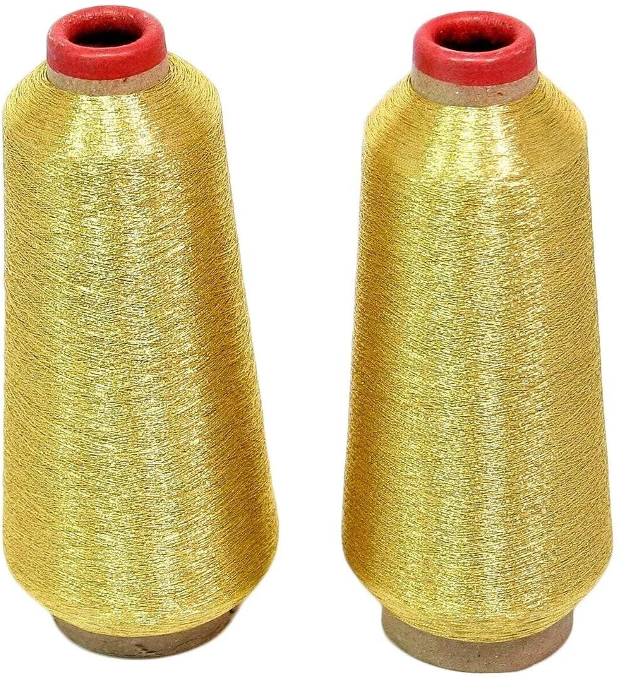 2 Cones of Gold Metallic Embroidery Machine Threads - 10000 Yards - Image 1 of 1