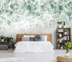 Fototapete Blätter grün Pflanzen Laub Wohnzimmer VLIES TAPETE XXL + KLEISTER - Bild 1 von 7