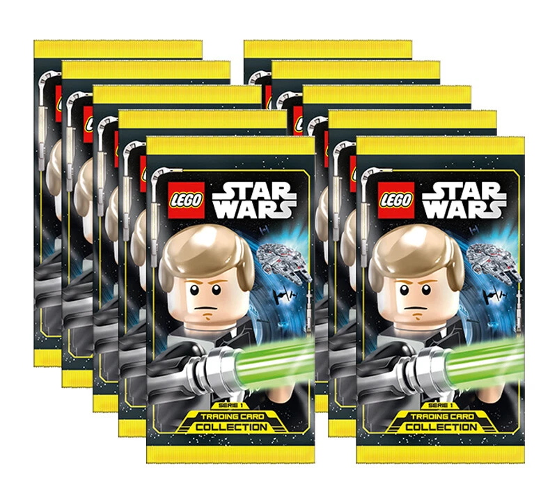 BLUE OCEAN LEGO Star Wars - Serie 1 Cartas Coleccionables - 10 Booster - Alemán