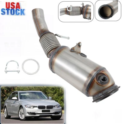 Front Catalytic Converter w/Gaskets for BMW 228i 320i 328i xDrive 428i 13-2017 - Image 1 of 4