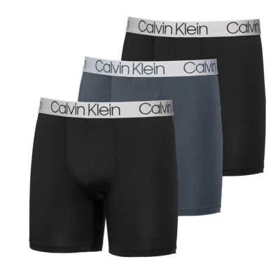 Calvin Klein, 3 Pk Men's Chromatic Microfiber Boxer Brief (Choose Size + Color) - Image 1 of 4