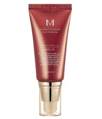 MISSHA M Perfect Cover SPF42 PA+++No. 21 Light Beige BB Cream  50ml Korea - Image 1 of 4
