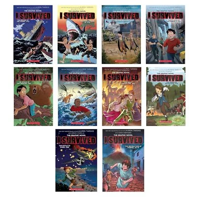 I Survived Series Graphic Novels Collection (10 Books Set)  by Lauren Tarshis Foto 1 de 4