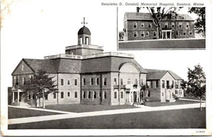 Postal de Henrietta D Goodall Memorial Hospital Sanford Maine 1949 - Imagen 1 de 2