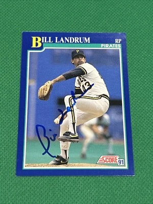 Bill Landrum Signed 1991 Score Autograph Auto Card #98 - Image 1 of 4