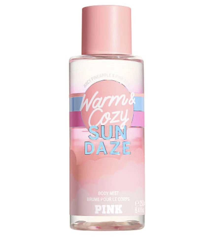 NEW VICTORIA'S SECRET PINK SCENTED Body Mist LIMITED EDITION SUN DAZE 250 ml  - Imagem 1 de 3