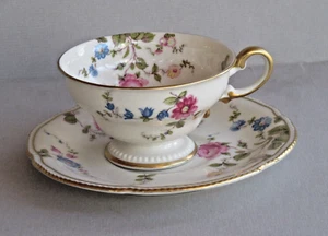 Two Footed CUP & SAUCER SETS Castleton China SUNNYVALE - Flaws - Picture 1 of 7
