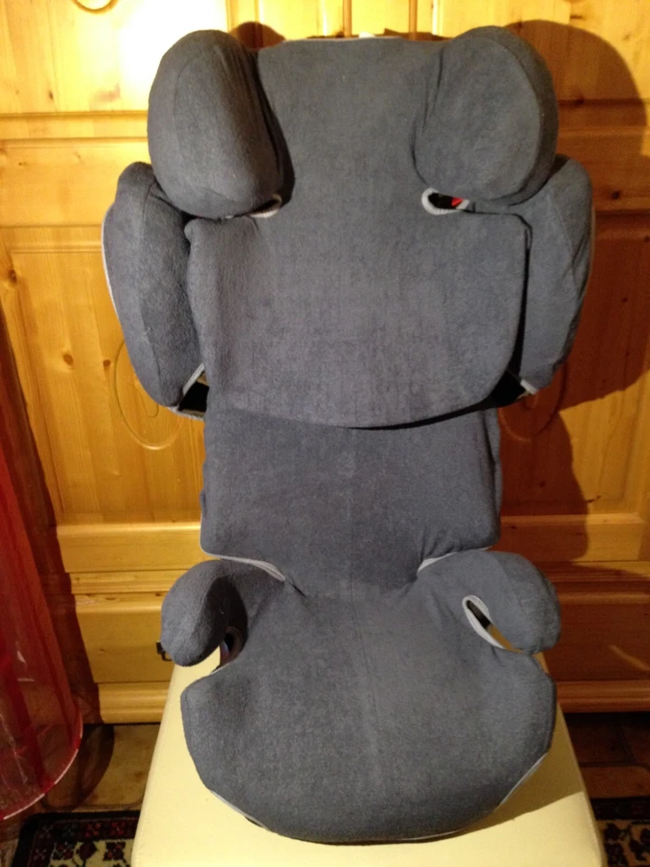 Sommerbezug Schonbezug Frottee für Cybex SOLUTION T I-Fix NEU dunkelgrau - Bild 1 von 1