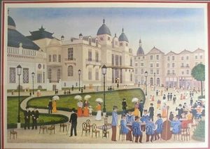 Signed FANCH LEDAN "CASINO OF MONTE CARLO" Offset Lithograph - Picture 1 of 6