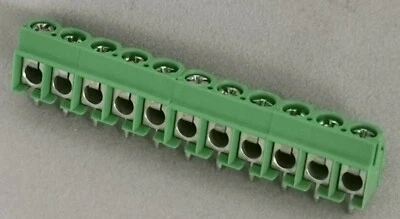 Bloque de terminales PCB 10 piezas 11 vías/11P 5 mm/5,00 mm 300 V 16 A Dinkle ED500V-11P Foto 1 de 4