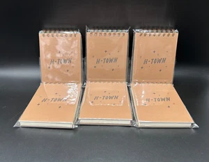 Houston H-Town Mini Espiral Bolsillo Cuaderno Memo Pads Marrón Espiral Juego de 6 Nuevo con Etiquetas - Imagen 1 de 9