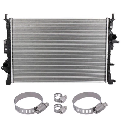 Radiator For 2014-2018 Ford Transit Connect with Universal Oil Hose Clamps Kit Foto 1 de 4