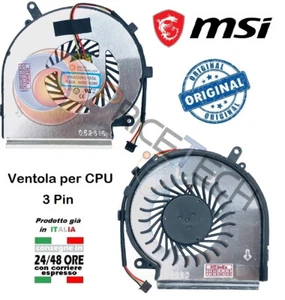 Nuova ventola di raffreddamento CPU MSI GE62 GE72 GL62 GL72 PE60 PE70 PAAD0615SL - Foto 1 di 1