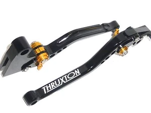 TRIUMPH THRUXTON 2004-2016 LONG BRAKE & CLUTCH LEVERS SET RACE TRACK ROAD S18R - Picture 1 of 7