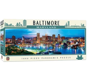 Baltimore Maryland 1000 piece panoramic jigsaw puzzle 990mm x 330mm (mpc) - Picture 1 of 2
