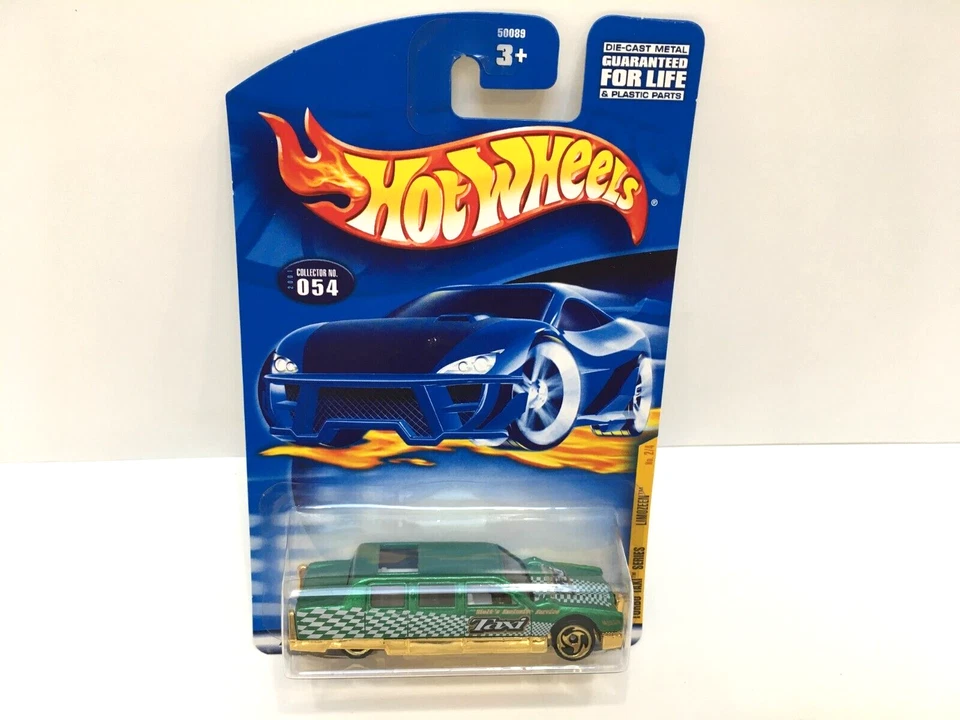 Hot Wheels 2001 Collector #054 Turbo Taxi Series 2 of 4 Limozeen Green SBS 50089