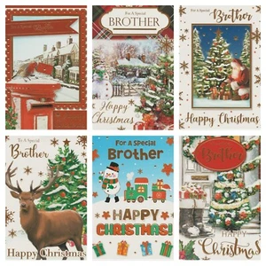 Brother Christmas Card ~ For A Special Brother - Picture 1 of 33