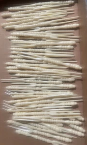 100 Tenedores Selección de Comida ALTO 4.5" Imitación Marfil Piezas Damas Elegante Boda - Imagen 1 de 10