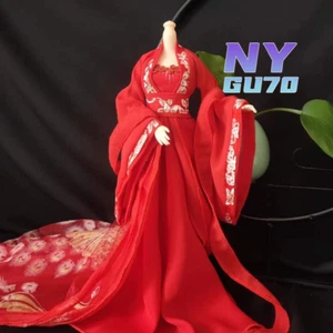 1/6 Female Ancient Red Dress Clothes Suit For 12" PH TBL JO Action Figure - Picture 1 of 2