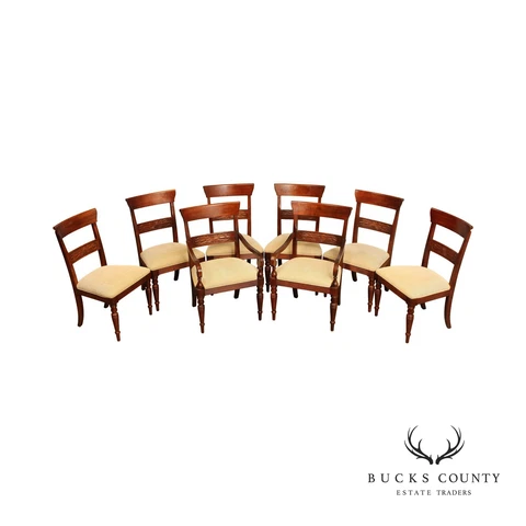 Ethan Allen British Classics Set Eight Dining Chairs Cover