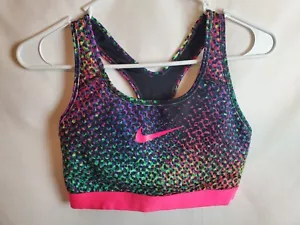 Reggiseno sportivo Nike Dri-Fit Classic Kaleidoscope 832070-617 rosa taglia M - Foto 1 di 7