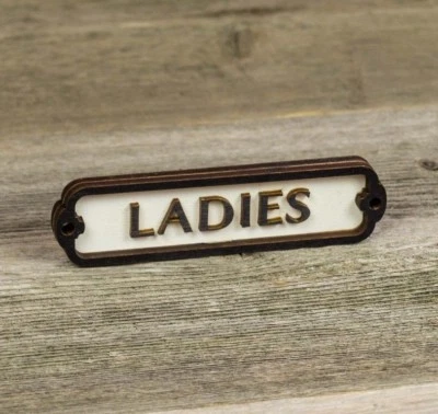 Ladies Toilet Door Sign,Woman, Plaque, Vintage Style, Railway, Retro, Bathroom - Изображение 1 из 4